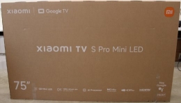 SALE OUT. Xiaomi TV S Pro Mini LED 75 2026 4K UHD (3840 x 2160) Xiaomi TV S Pro Mini LED 75 2026 75" Smart TV Google TV 4K UHD (2160p) Dark Grey DEMO