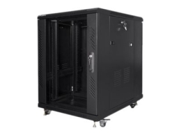 Lanberg Rack cabinet 19" free-standing 15U/600x800 (flat pack) FF01-6815-12B Black