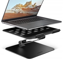 Axagon STND-LQB ALU stand for laptops 10-16 black