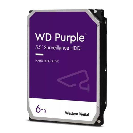 WD Hard Drive Purple WD64PURZ - 6 TB - 3.5" - SATA 6 /s