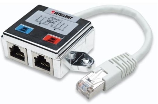 Splitter RJ45x2 shielded