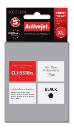 Activejet ACC-551BN Ink cartridge (replacement for Canon CLI-551BK; Supreme; 15 ml; black)