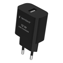 Gembird Universal charger USB, 2.4 A, black