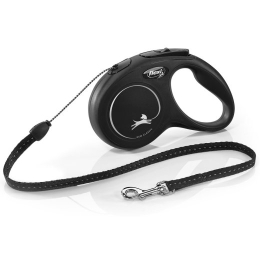 Flexi New CLASSIC 5 m Black Dog Retractable lead