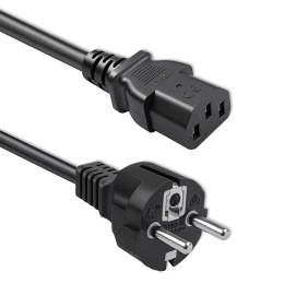 Power cable SCHUKO CEE IEC C13 3x1.0mm2 1.5m