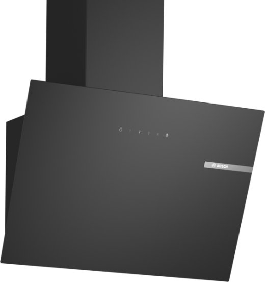 Bosch Hood DWK65DK60 Wall mounted Energy efficiency class A Width 59 cm 430 m³/h Electronic control LED Black