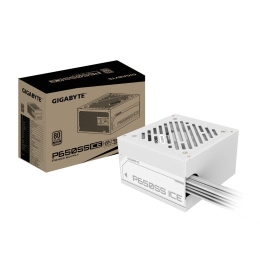 GIGABYTE P650SS ICE Power Supply - PCIe 5.0, 80 PLUS Silver, 120mm Fan, ATX 3.0 compatible, Plug