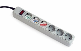 Gembird SPG6-B-6C power extension 1.8 m 6 AC outlet(s)