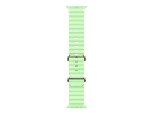 Apple 130-200 mm 49mm Neon Green Ocean Band - Natural Titanium Finish