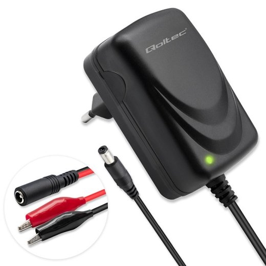 Qoltec Charger for AGM GEL STD 6V 12V 6W 5.5x2.1