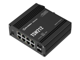 Teltonika Switch, 8 ports TSW212 L2 managed Wall-mountable SFP ports quantity 2