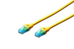 Patch cord U/UTP kat.5e PVC 5m yellow