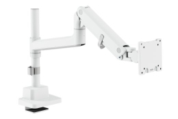 Digitus Desk Mount DA-90476 Single Monitor Mount Height, tilt, pivot, rotation, depth 57 " Maximum weight (capacity) 27 kg White