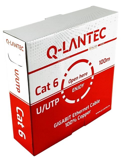 Q-LANTEC U/UTP cat.6A network cable, twisted pair, LSOH