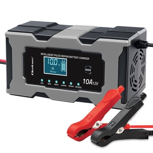 Qoltec Charger 12V 10A with repair function for AGM