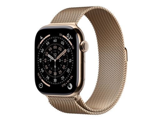 Apple Watch Series 11 Smart watch GPS (satellite) LTPO OLED Always-On Retina display Waterproof Gold Titanium