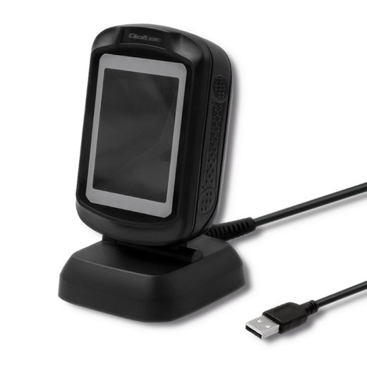 Qoltec 50864 Desktop QR & Barcode Scanner USB
