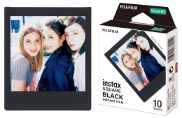 Fujifilm Instax Square Instant Film Black Glossy Quantity 10