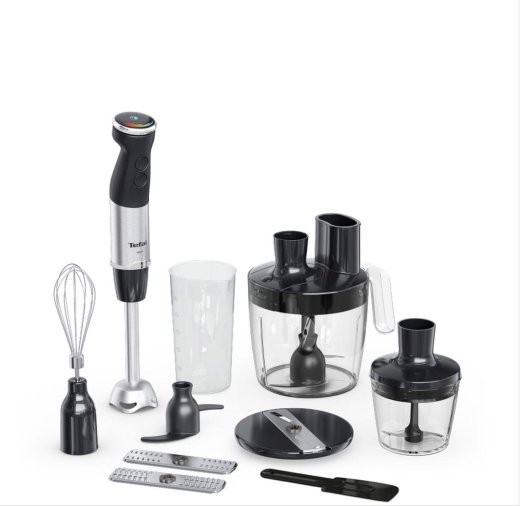 TEFAL HB67G830 Quickchef+ Hand Blender 1000 W Number of speeds 20 Turbo mode Black/Stainless steel