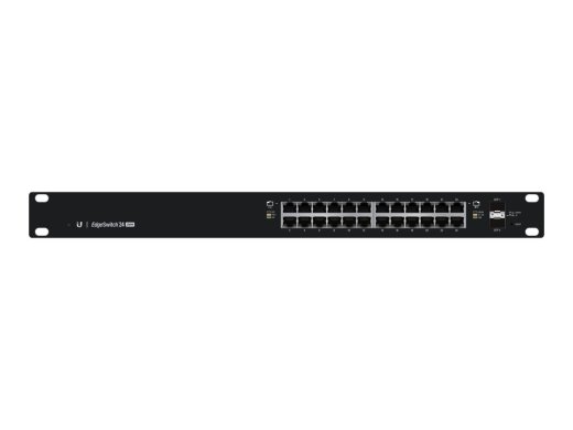 Ubiquiti Switch ES-24-250W Web managed Rackmountable Gigabit Ethernet (copper) ports quantity 24 SFP ports quantity 2 12 month(s)