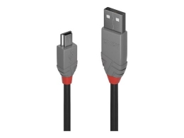 Lindy USB cable Anthra Line - USB-A / Mini-USB Type B - 3 m