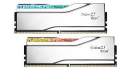 G.skill PC Memory - DDR5 32GB (2x16GB) Trident Z5 Royal RGB 6000MHz CL28 Silver