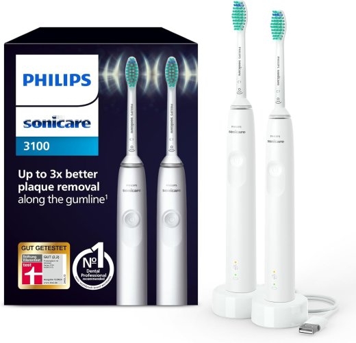 Philips Sonic Electric Toothbrush Sonicare 3100 series HX3675/13 Rechargeable For adults Number of brush heads included 2 Number of teeth brushing...