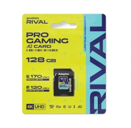 Goodram Memory card microSD 128GB Rival UHS-I V30 U3 C10 A2 170/120MBs