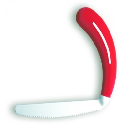 Curved knife for people with rheumatism