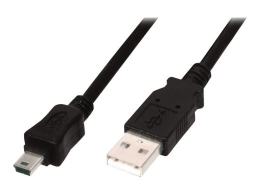 DIGITUS USB 2.0 connection cable - USB/Mini USB - 3 m