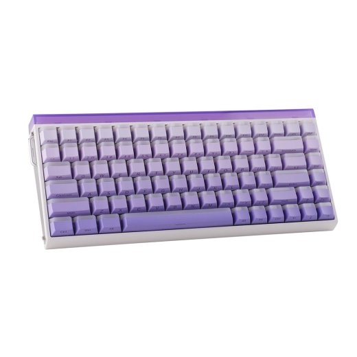HERO84 HE White+Purple+Gradient+LIGHT JadeKing RGB AULA gasket keyboard