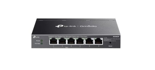 Tp-Link Omada 6-Port Easy Managed Switch with 4-Port PoE+ PORT: 4× Gigabit PoE+ Ports, 2x Gigabit Non-PoE Ports ES206GP