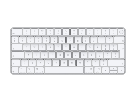 Apple Magic Keyboard with Touch ID for Mac models MXCK3Z/A Compact Keyboard Wireless Bluetooth White