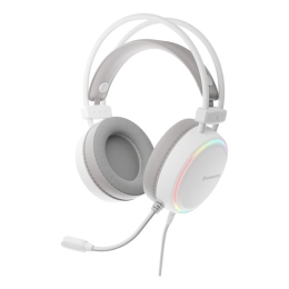 Genesis RGB Gaming Headset Neon 613 G2 Wired Over-ear Microphone White