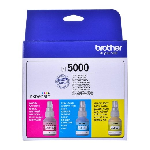 Brother BT5000CLVAL ink cartridge 3 pc(s) Compatible Cyan, Magenta, Yellow