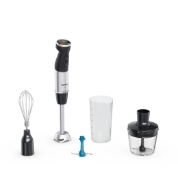 TEFAL HB67E830 Quickchef+ Hand Blender 1000 W Number of speeds 20 Turbo mode Ice crushing Black/Stainless Steel