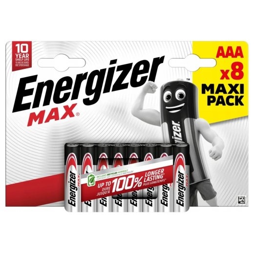Energizer ALKALINE BATTERIES LR03 /AAA BLISTER 8PCS.