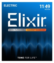 Elixir 12102 Medium (11-49) NW - electric guitar strings