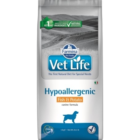 FARMINA Vet Life Hypoallergenic Canine Fish&Potato - dry dog food - 12 kg