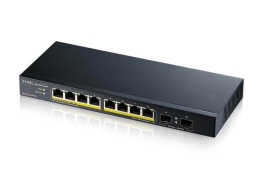 GS1100-10HP-EU0102F 120W PoE 8xGigabit 2xFiber Uplilk Switch