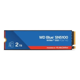 WD Hard Drive BLUE SN5100 - 2TB - PCIe GEN4x4 NVMe - Blue