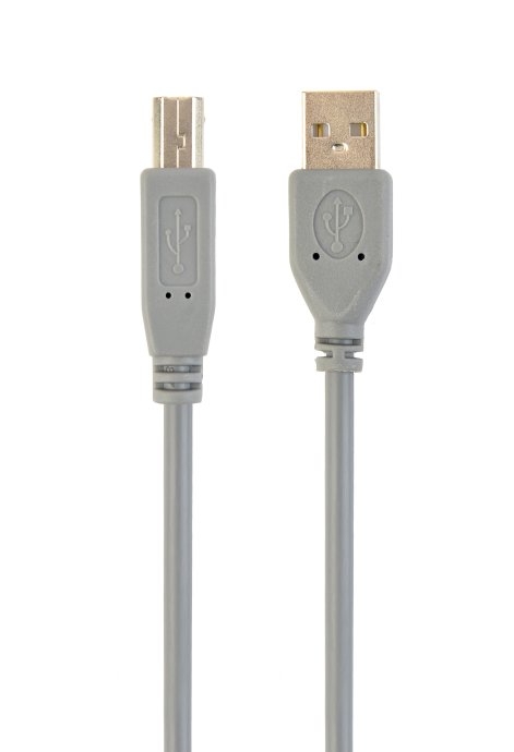 Cablexpert CCP-USB2-AMBM-6G USB 2.0 A-plug B-plug 6ft cable, grey color Cablexpert CCP-USB2-AMBM-6G USB 2.0 A-plug B-plug 6ft cable