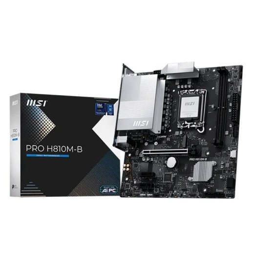 MSI Mainboard PRO H810M-B - Micro ATX - Socket LGA1851 - Intel H810