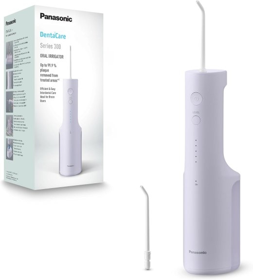 Panasonic Oral Irrigator EW-DJ26-V303 Cordless 200 ml Number of heads 2 White