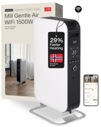 Mill Heater OIL1500WIFI3 GEN3 Oil Filled Radiator 1500 W Number of power levels 3 Suitable for rooms up to 25 m² White/Black