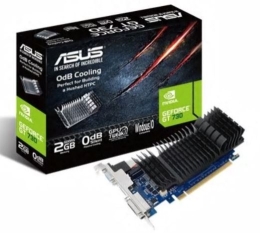 Asus GF GT730-SL-2GD5-BRK NVIDIA 2 GeForce GT 730 GDDR5 Cooling type Passive DVI-D ports quantity 1 HDMI ports quantity 1 PCI Express 2.0 Memory cl...