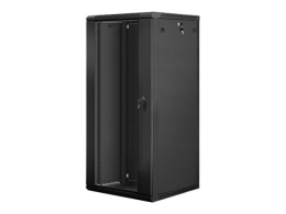 Lanberg Rack cabinet 19" wall-mount 27U/600x600 (flat pack) WF01-6627-10B Black