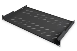 Digitus Fixed Shelf for Racks DN-19 TRAY-1-SW The shelves for fixed mounting can be installed easy on the two front 483 mm (19“) profile rails of y...