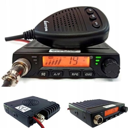 Luiton LT-198 ASQ AM/FM CB Radio Cigarette Lighter Plug Black