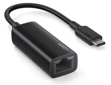 Ethernet Adapter CB-A30 Aluminium Gigabit 10/100/1000 Mbps RJ45 1 Gb/s USB 3.0 Typ C diody LED
